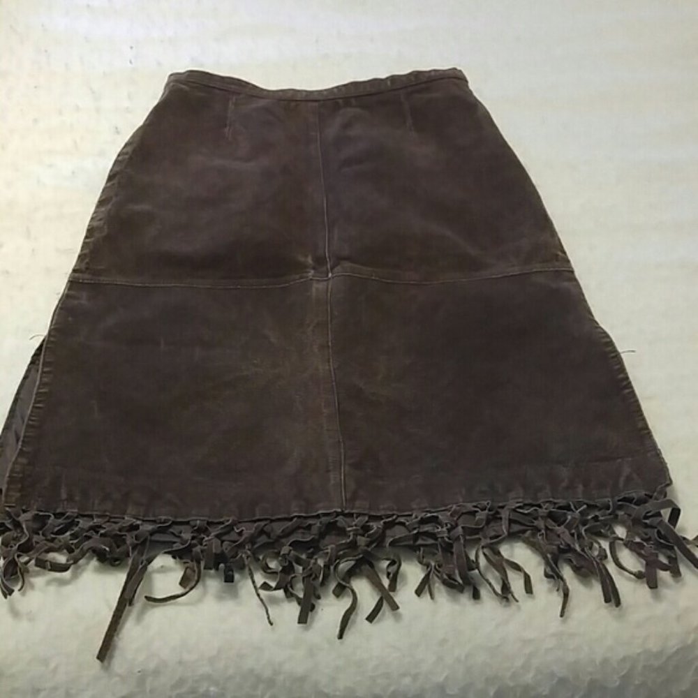 Vintage Dollhouse genuine leather skirt size XS
